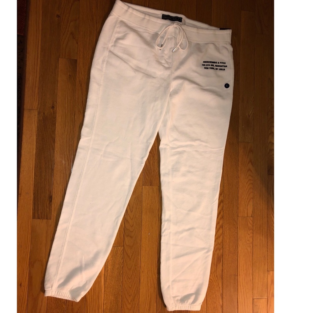 Women White Sweat Pants